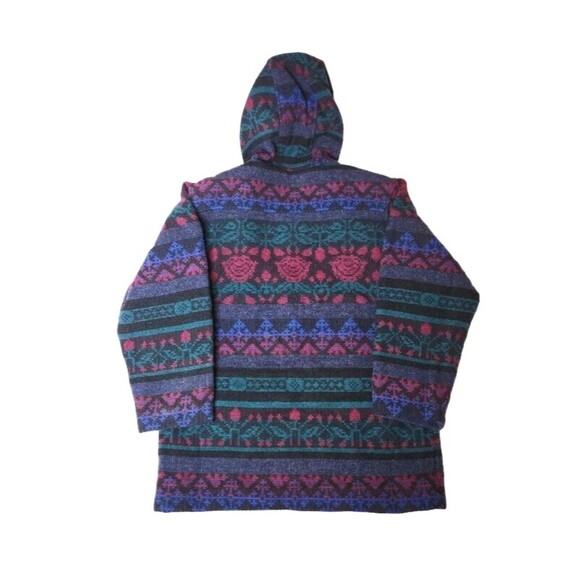 Vintage Woolrich Coat Jacket Aztec Blue Sz. M Southwest Wool USA - Picture 3 of 12